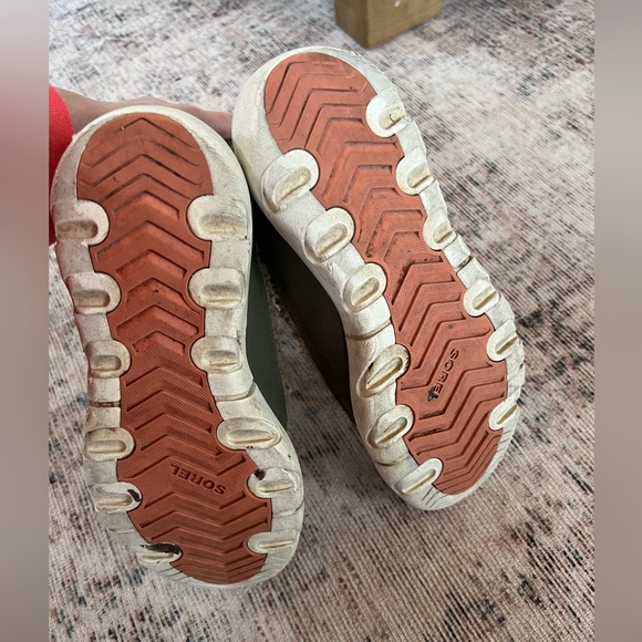 Sorel Tan and Olive  Kids Boots - Picture 6 of 7